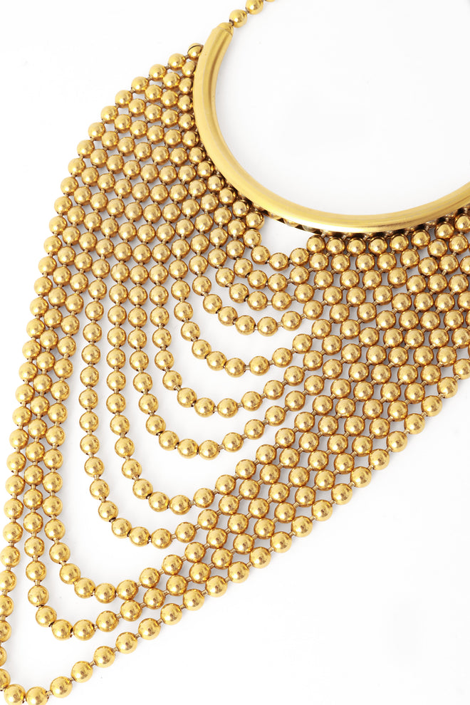 Ball chain necklace by Kenneth Lane close @ Recess LA