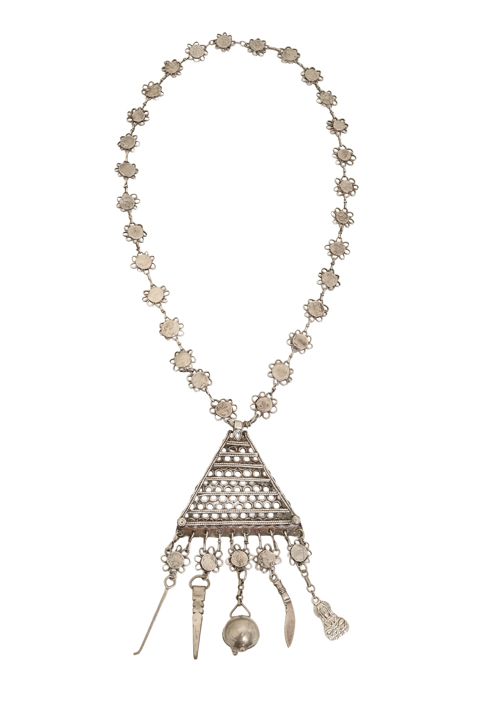 Openwork Charm Talisman Necklace @ Recess LA 
