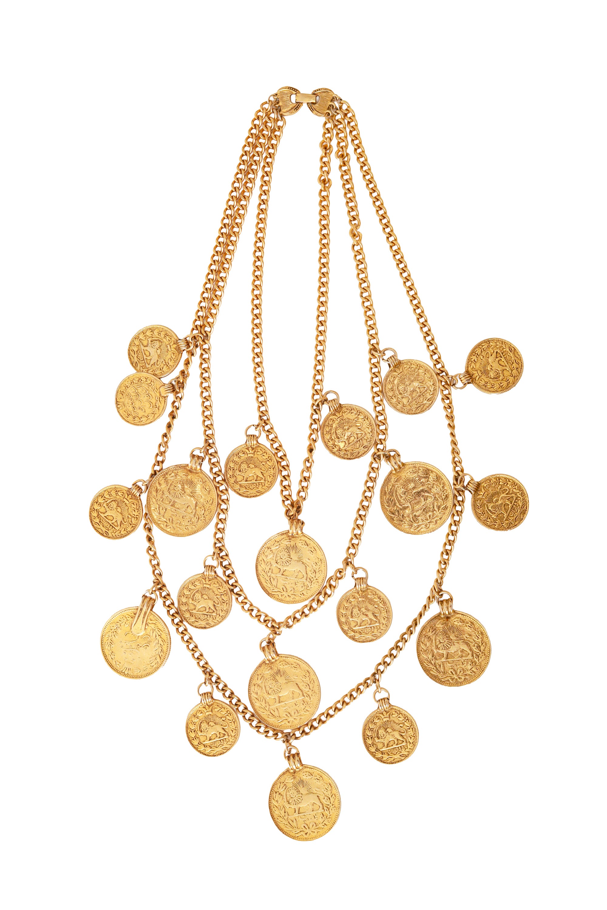 lion coin necklace by Goldette @ Recess LA