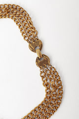 lion coin necklace by Goldette clasp @ Recess LA