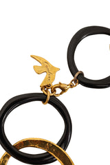 Organic Mixed Ring Link Necklace by Cécile Jeanne couture signature @ Recess LA