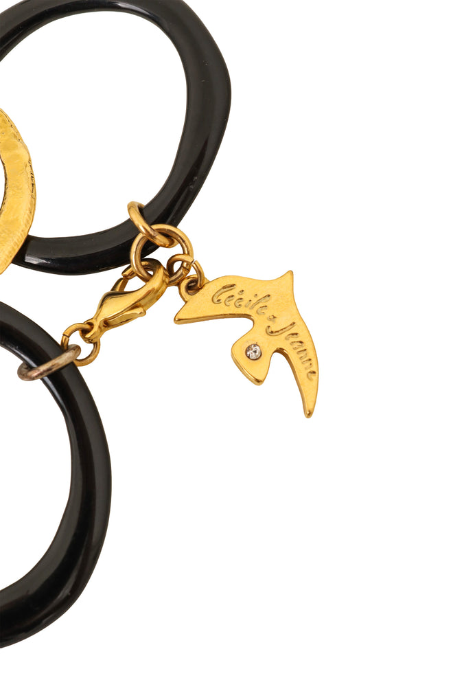 Organic Mixed Ring Link Necklace by Cécile Jeanne signature @ Recess LA