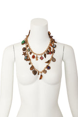 Charm chain necklace on mannequin doubled @ Recess LA