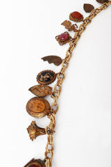 Charm chain necklace gems and figural charms @ Recess LA