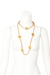 Lion chain necklace by Mish on mannequin doubled @ Recess LA