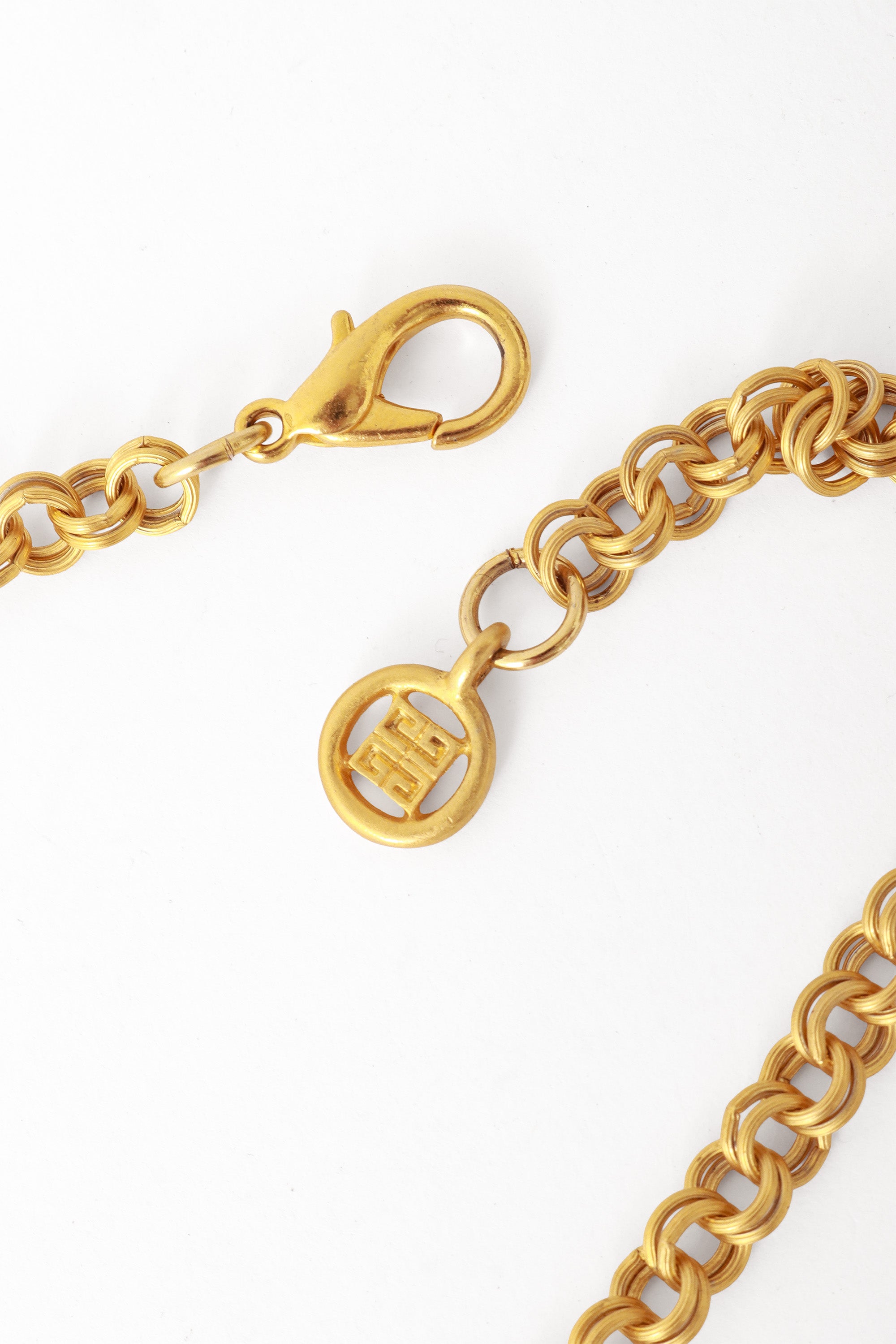 Egg Pendant Necklace by Givenchy clasp and cartouche @ Recess LA