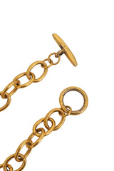 Vintage Alexis Kirk Golden Leaf Charm Necklace tarnish 2 @ Recess LA