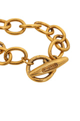 Vintage Alexis Kirk Golden Leaf Charm Necklace tarnish 3 @ Recess LA