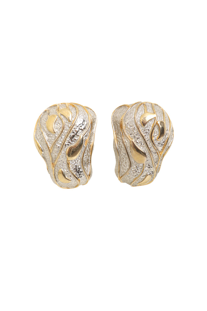Abstract Sculptural Vine Earrings by Alexis Kirk @ Recess LA