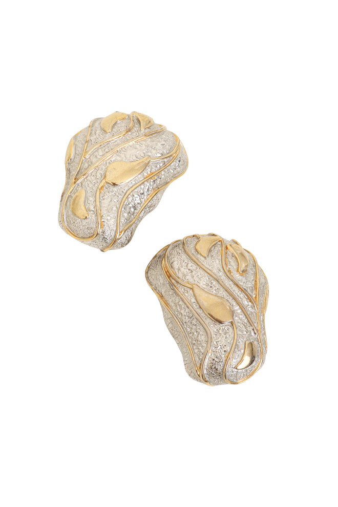 Abstract Sculptural Vine Earrings by Alexis Kirk close @ Recess LA