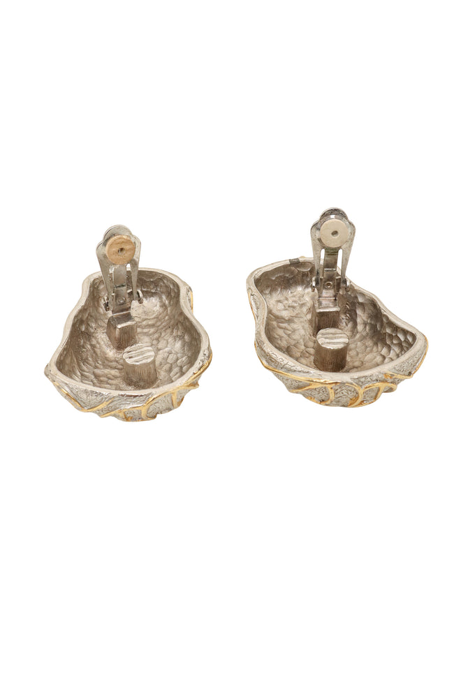 Abstract Sculptural Vine Earrings by Alexis Kirk backs open @ Recess LA
