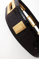 Reptile Gold Cutout Belt by Gianfranco Ferre plaque @ Recess LA
