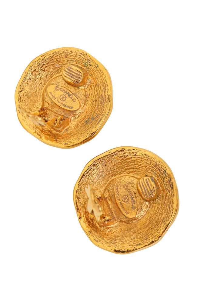Gripoix Filigree Disc Earrings by Chanel signatures @ Recess LA