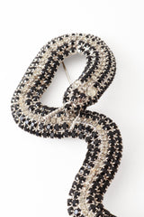 Crystal Snake Brooch face close @ Recess LA