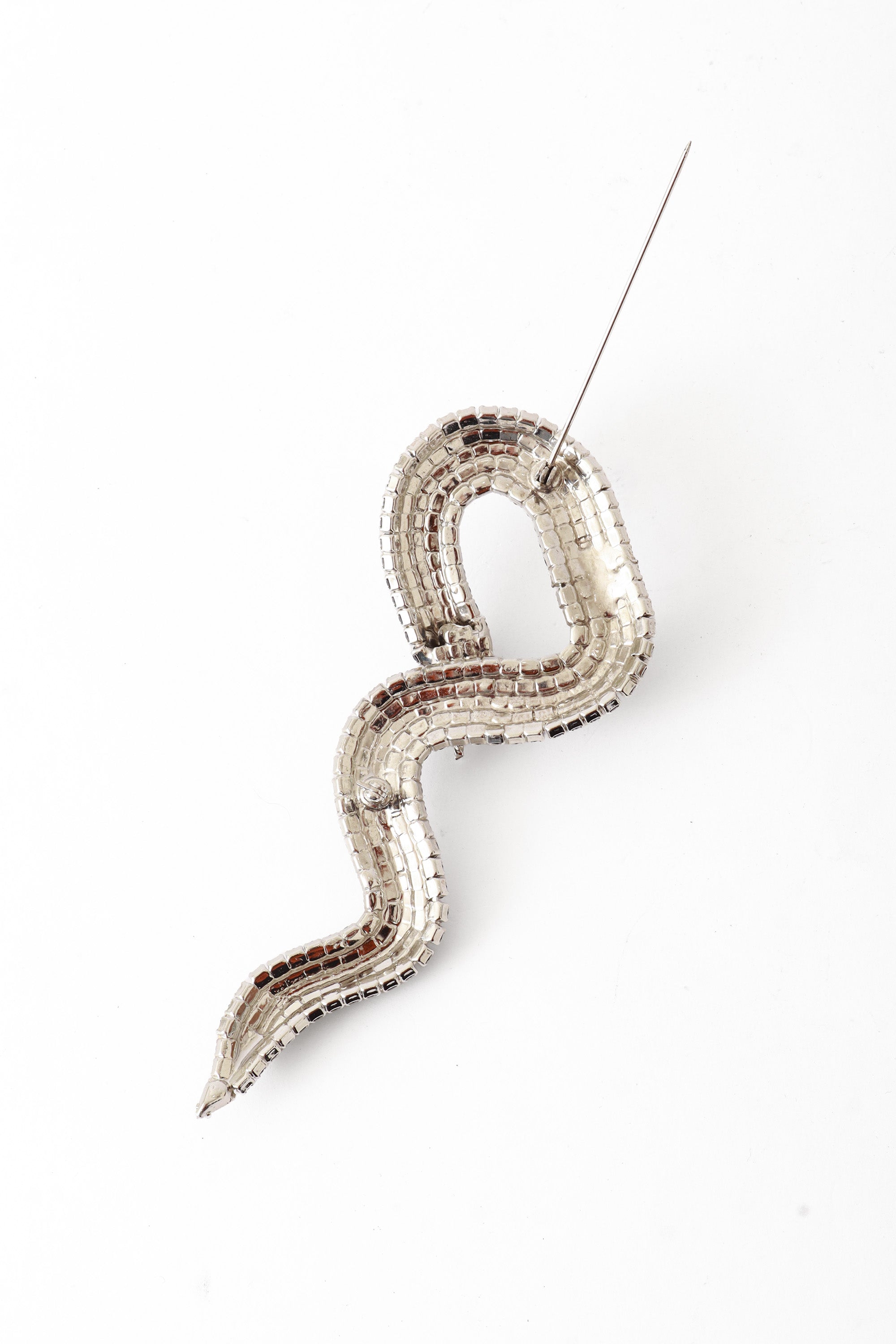 Crystal Snake Brooch pin open @ Recess LA