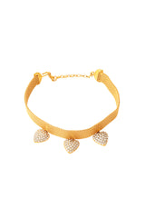 Heart charm choker by KJL @ Recess LA