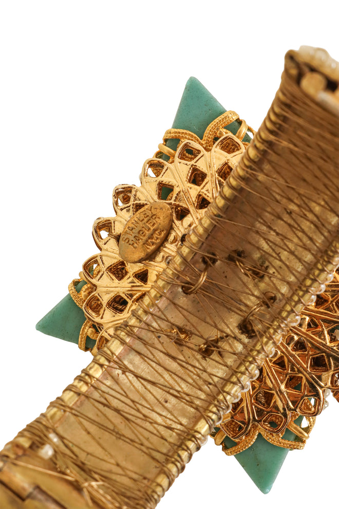 Vintage Stanley Hagler Pearl Starburst Bracelet signature @ Recess LA
