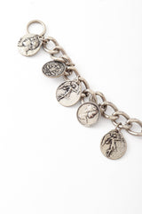 Greek coin charm bracelet close @ Recess LA