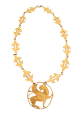 Large Griffin Medallion Necklace @ Recess LA