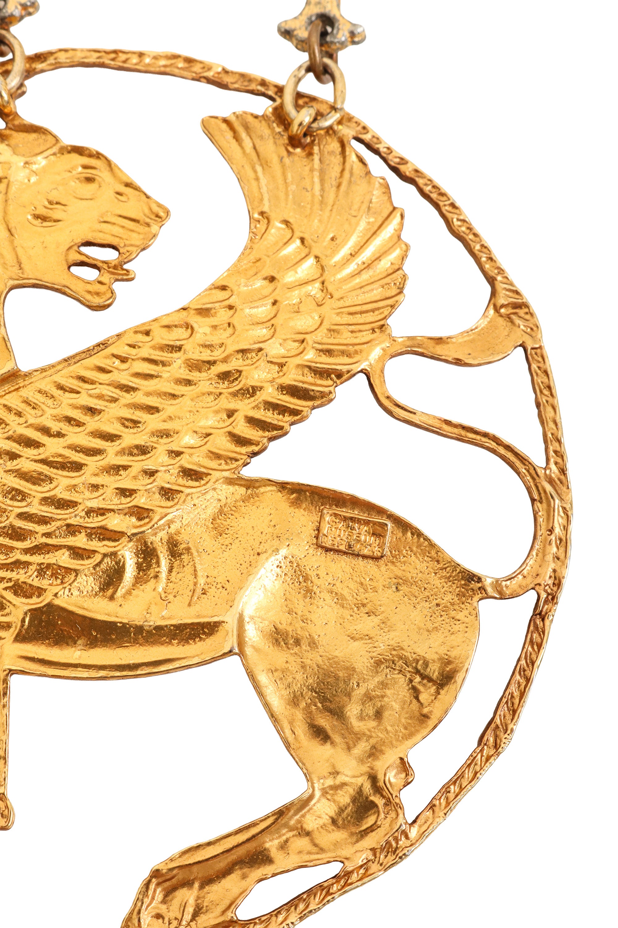 Large Griffin Medallion Necklace signature @ Recess LA