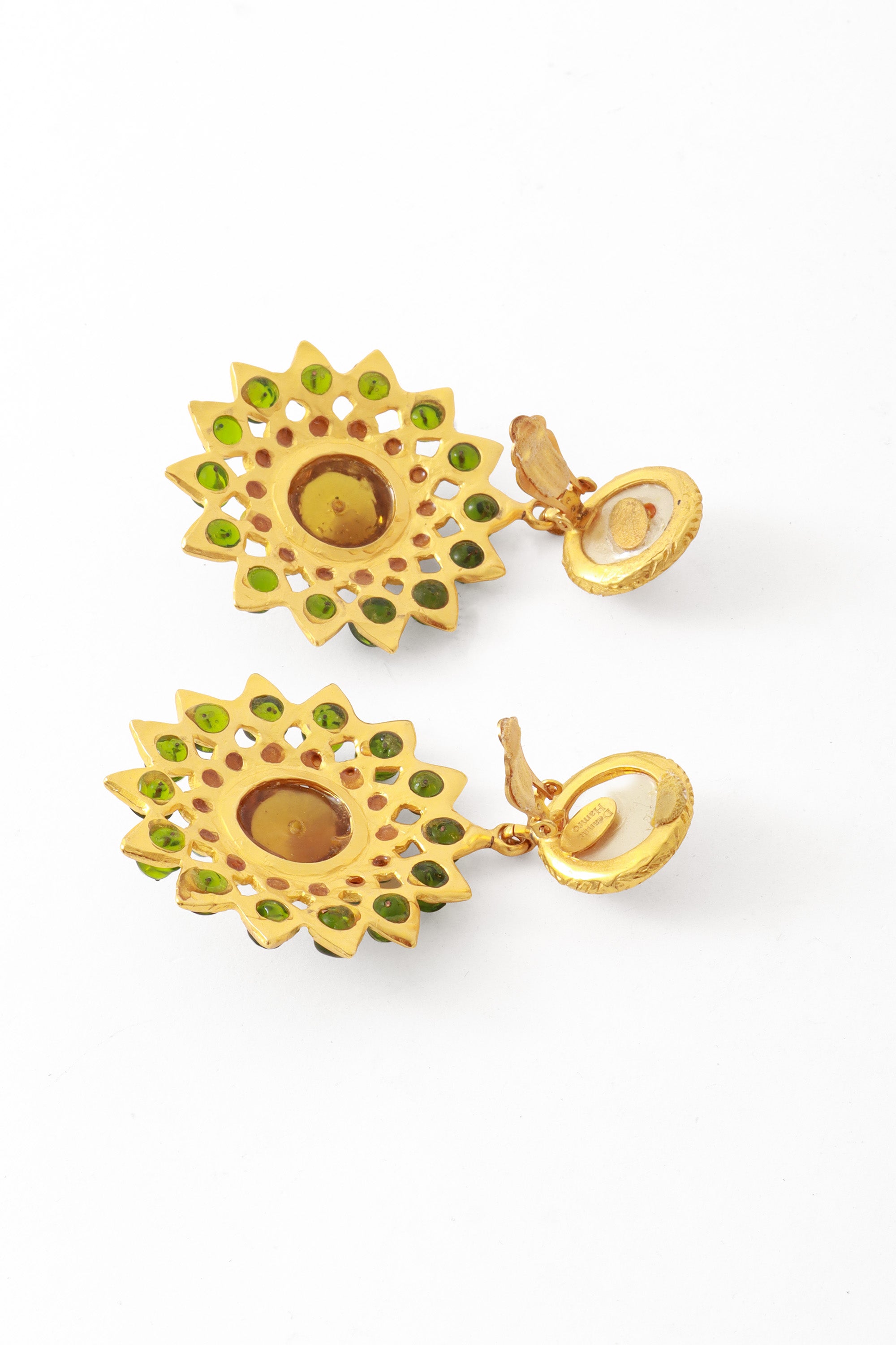 Sunburst earrings by Deanna Hamro backs open @ Recess LA