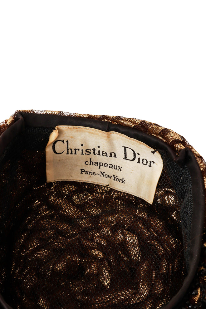 Ruched hat by Christian Dior label @ Recess LA
