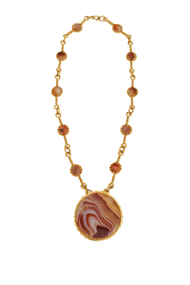 Marbled Disc Necklace @ Recess LA