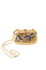 Rhinestone Snake Box Clutch by Aspects @ Recess LA