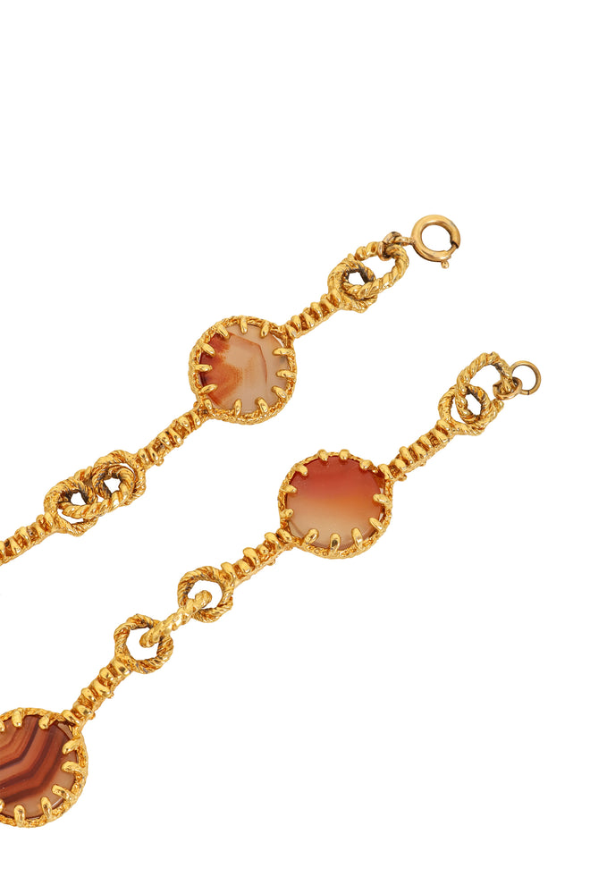 Marbled Disc Necklace clasp @ Recess LA
