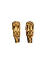 Vintage Ornate Lucite Half Hoop Earrings  @ Recess LA 