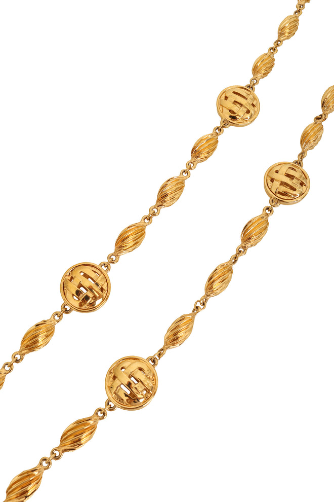 Medallion Station Chain Necklace close @ Recess LA