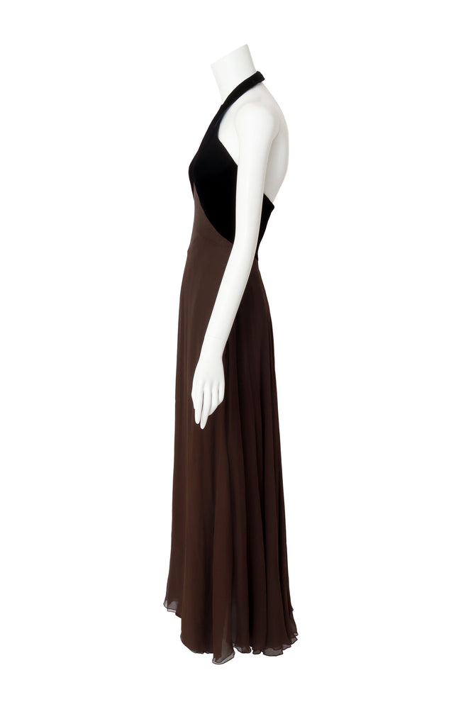 silk halter dress side @ Recess LA