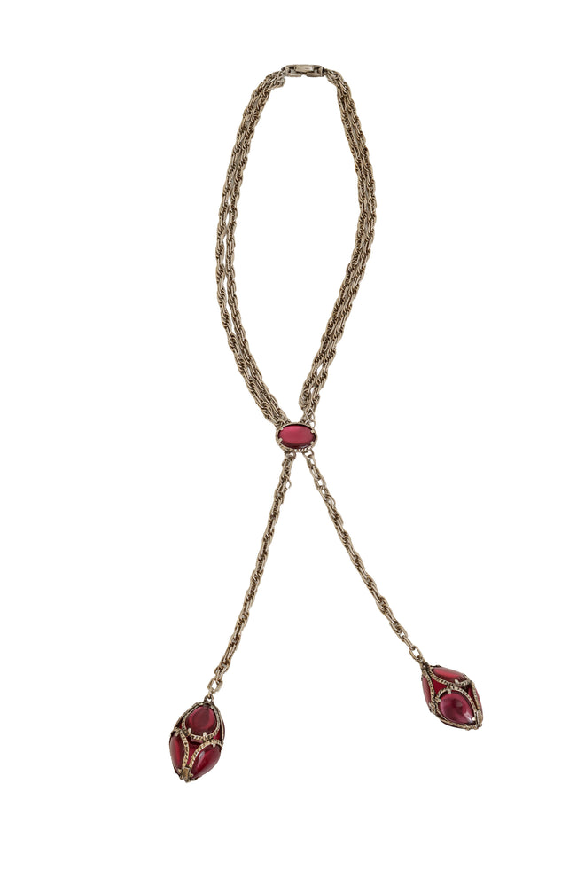 Egg Lariat Necklace by Trifari @ Recess LA