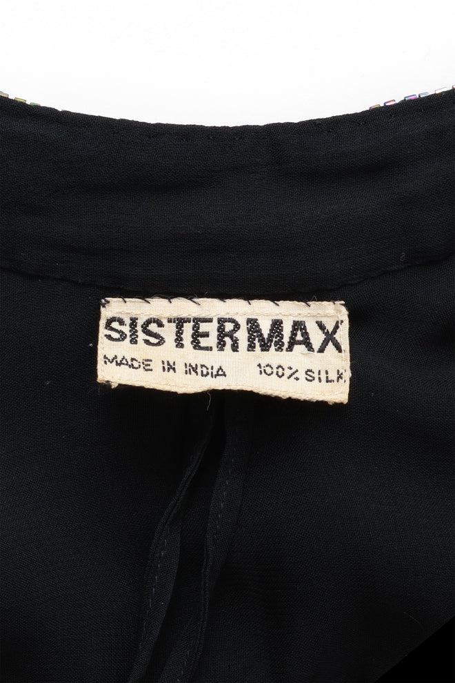 beaded jacket by Sistermax label @ Recess LA