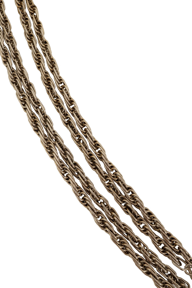 Egg Lariat Necklace by Trifari chain close @ Recess LA