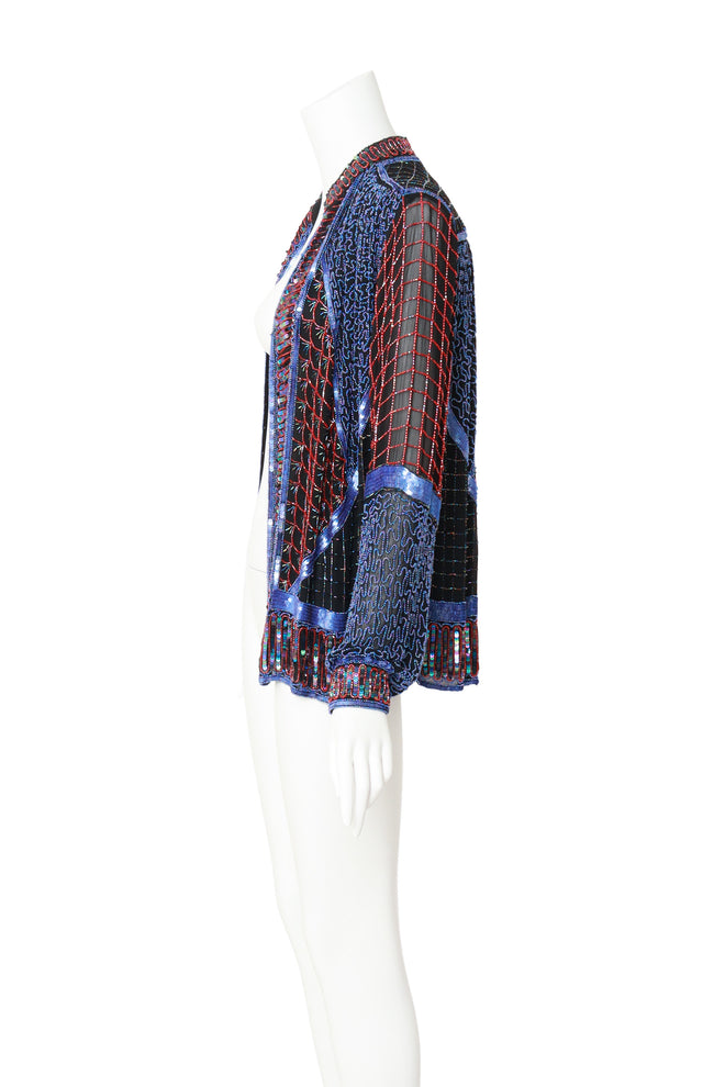 beaded jacket by Sistermax on mannequin side @ Recess LA