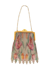 Vintage Whiting & Davis Ribbed Frame Tulip Mesh Bag @ Recess LA