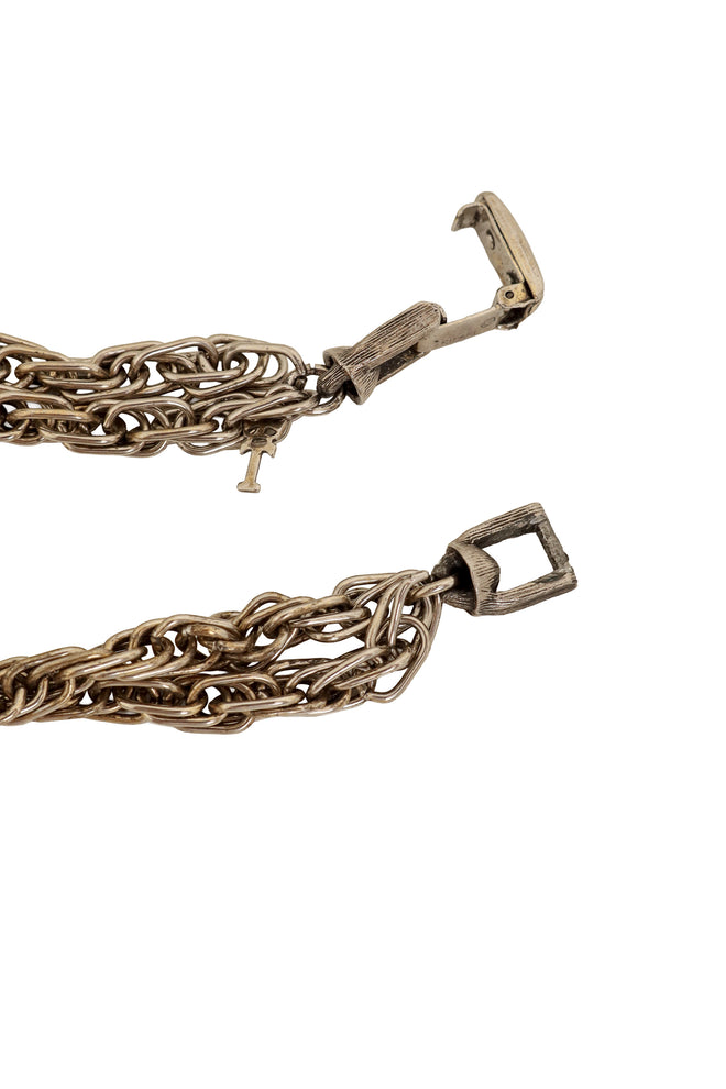 Egg Lariat Necklace by Trifari clasp and charm @ Recess LA