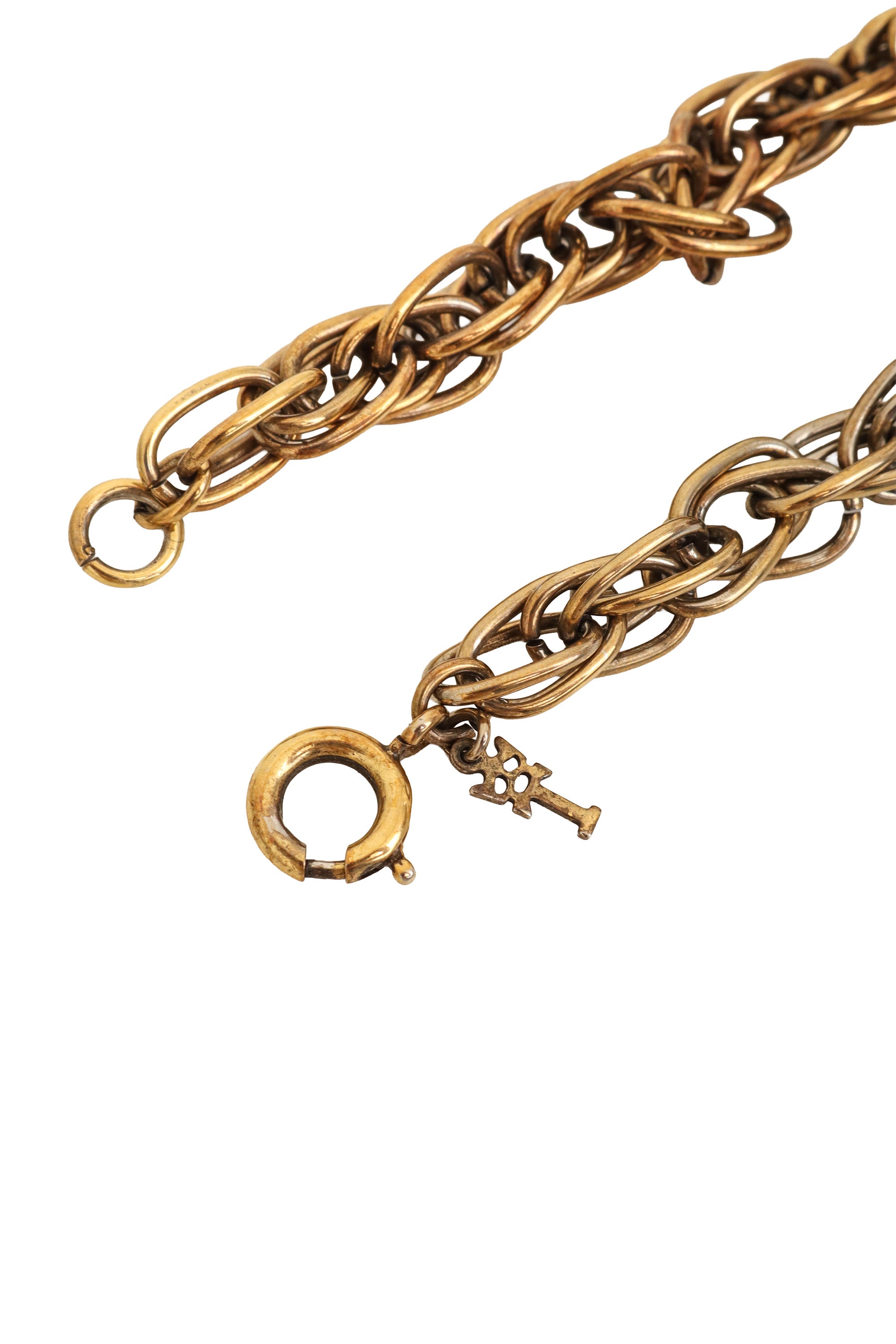 Egg Pendant Chain Bracelet by Trifari clasp @ Recess LA