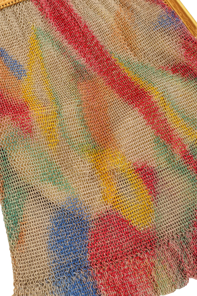 Vintage Whiting & Davis Abstract Mini Mesh Bag print close @ Recess LA