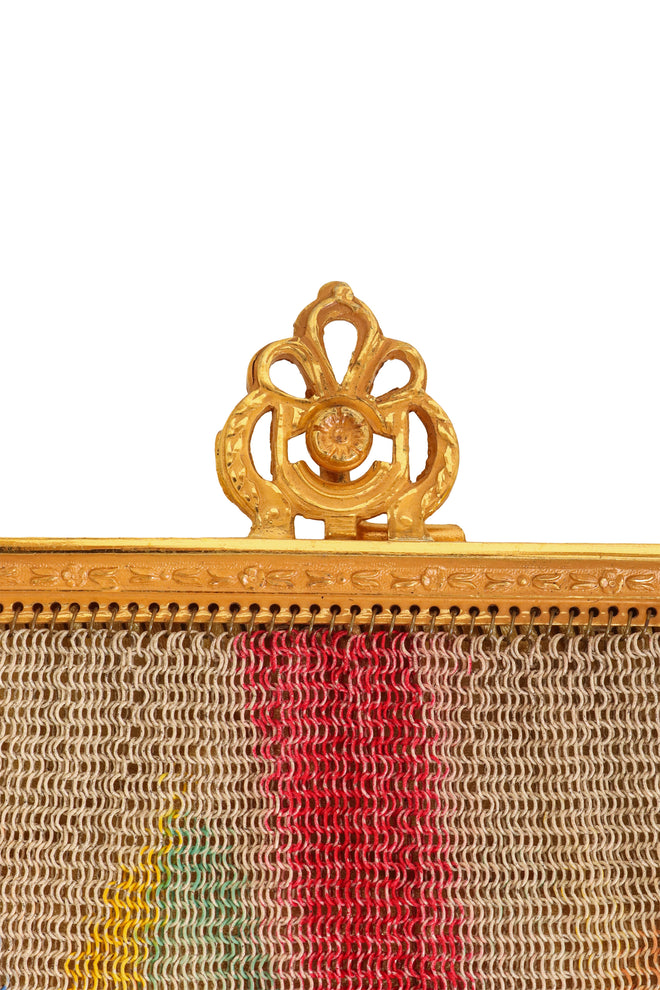 Vintage Whiting & Davis Abstract Mini Mesh Bag clasp @ Recess LA