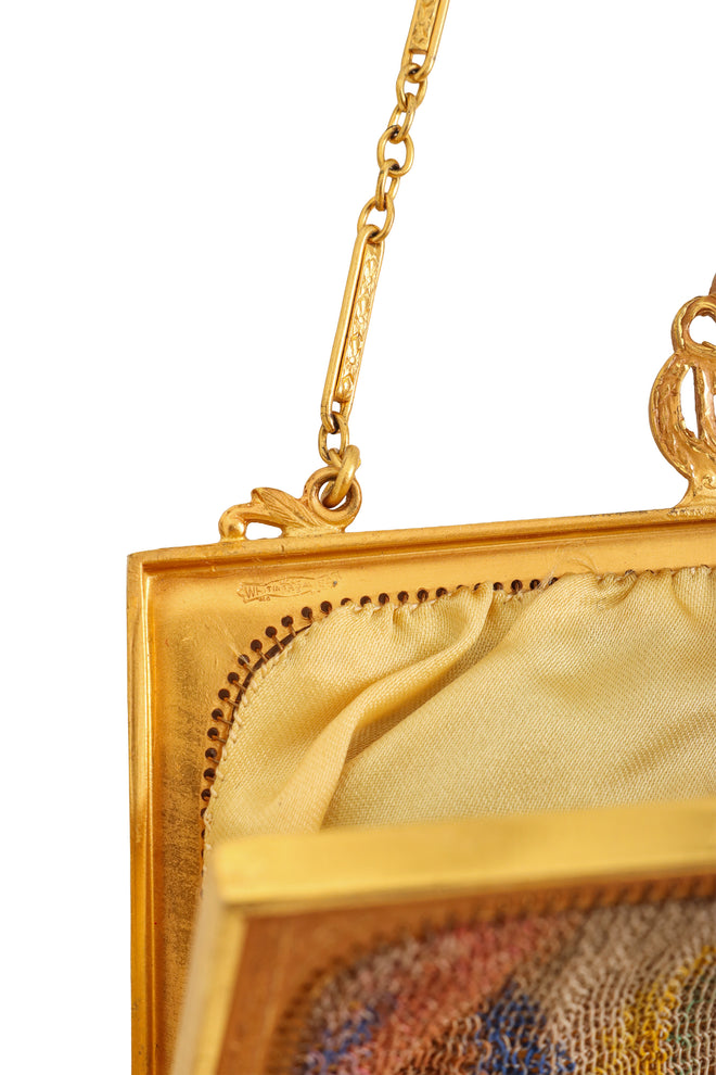 Vintage Whiting & Davis Abstract Mini Mesh Bag signature @ Recess LA