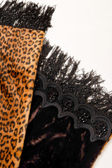 Leopard shawl by Dior close @ Recess LA