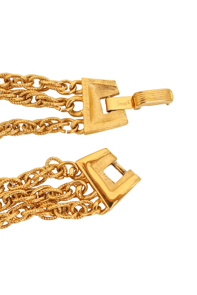 Chandelier Pendant Necklace by Trifari clasp mark @ Recess LA