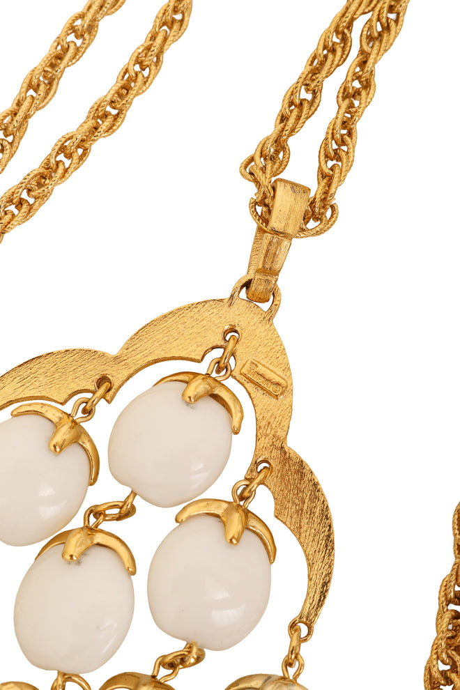 Chandelier Pendant Necklace by Trifari signature @ Recess LA