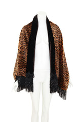 Leopard shawl by Dior on mannequin front @ Recess LA