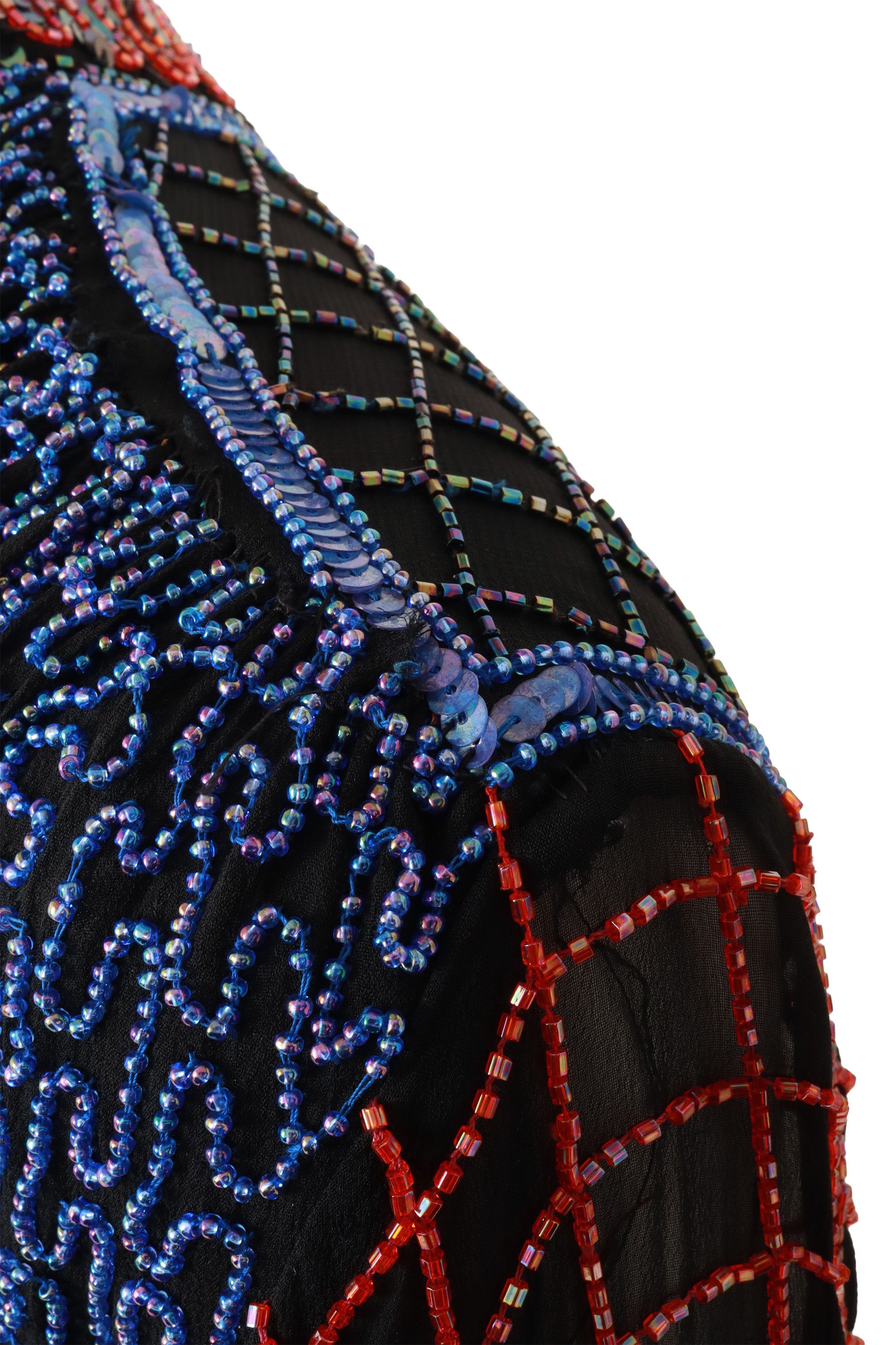 beaded jacket by Sistermax shoulder loose beads @ Recess LA