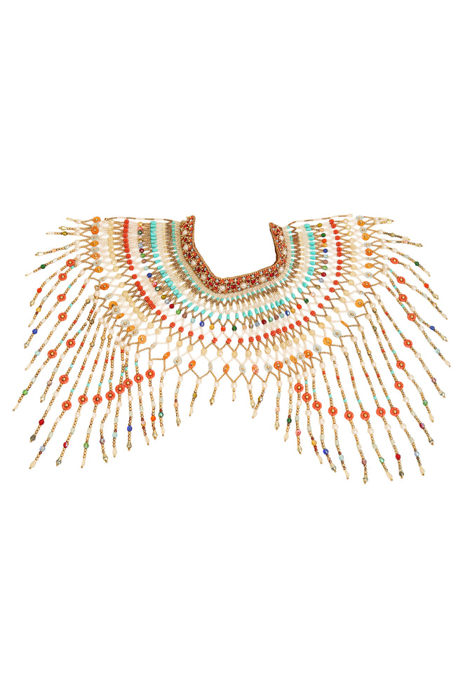 Beaded Net Cape Necklace @ Recess LA