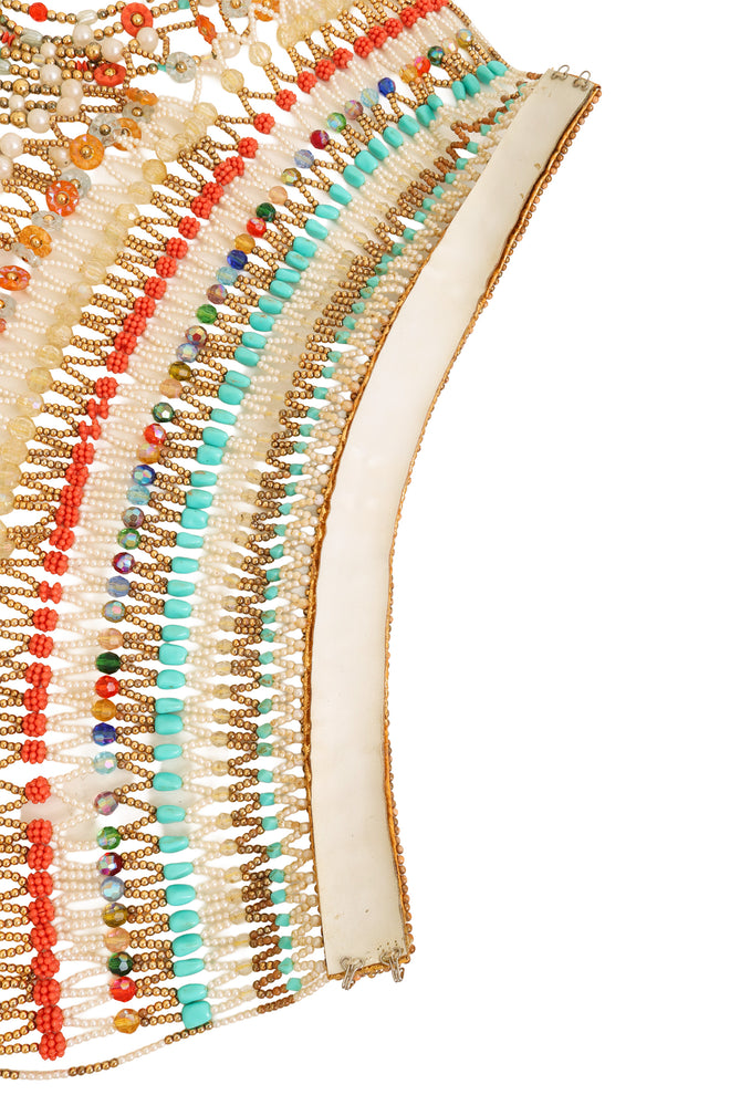 Beaded Net Cape Necklace