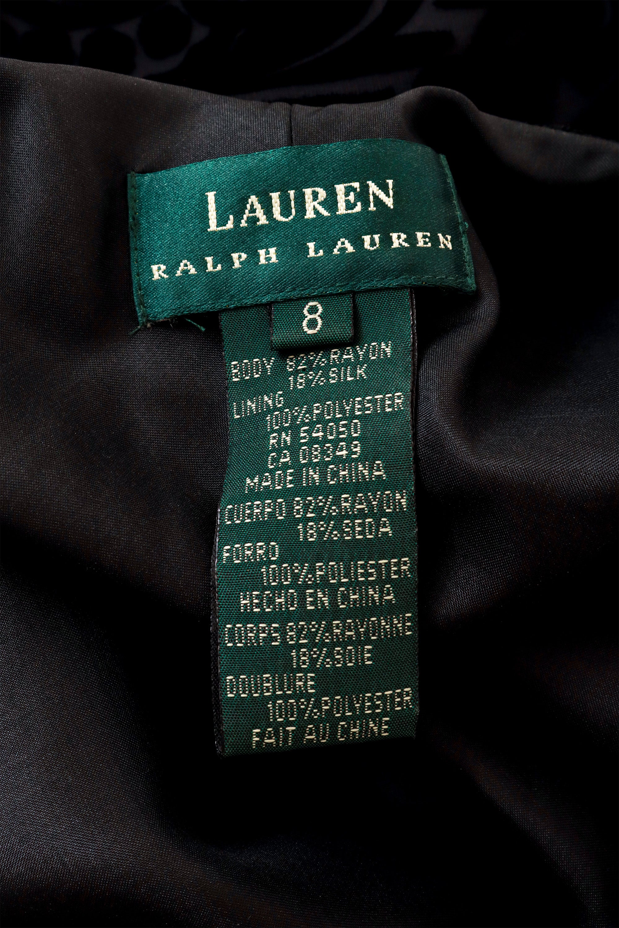 velvet gown by Ralph Lauren label @ Recess LA